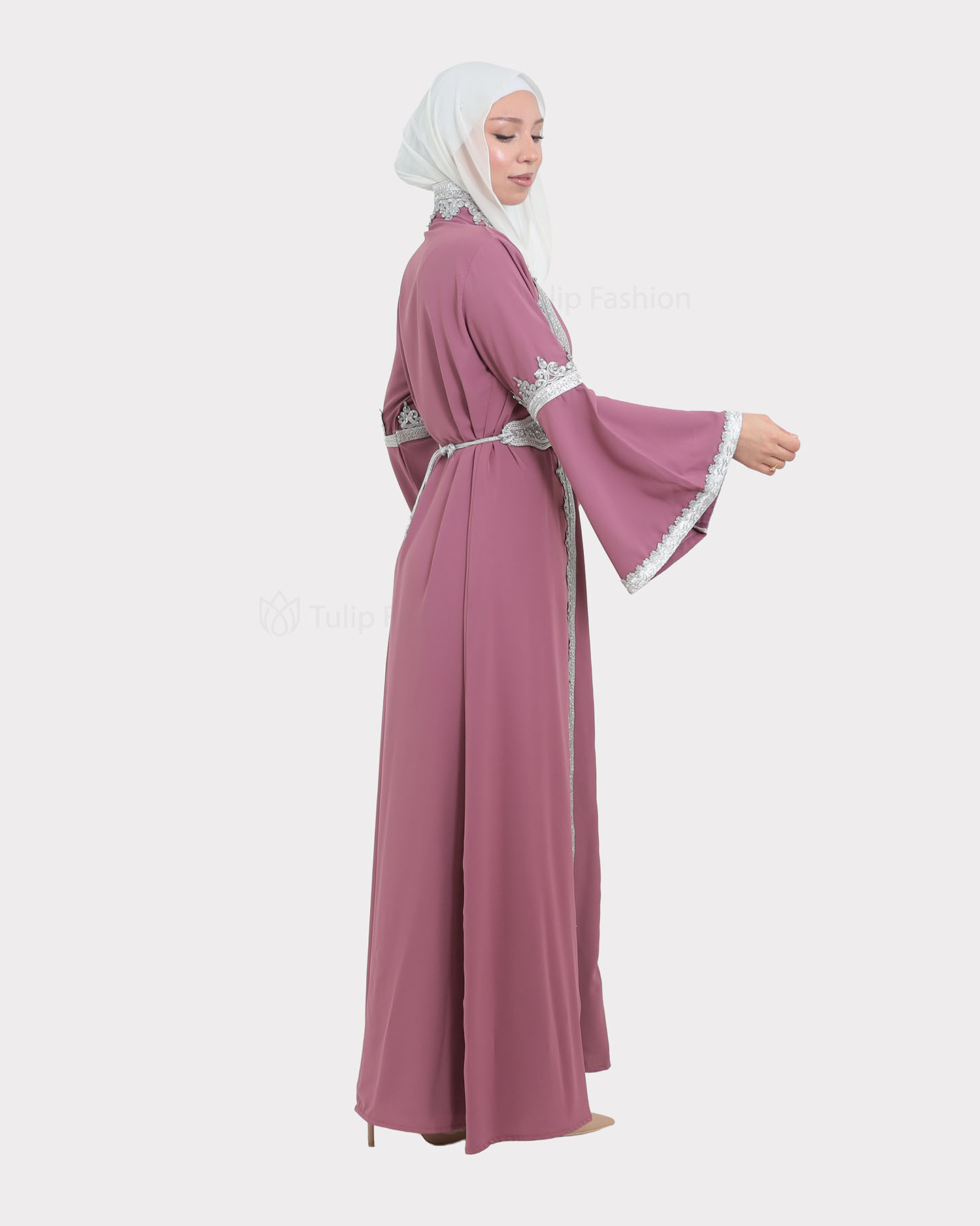 Abaya - Mauve - 4