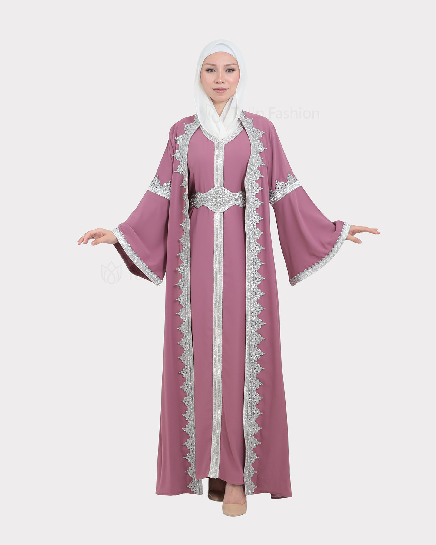 Abaya - Mauve - 8