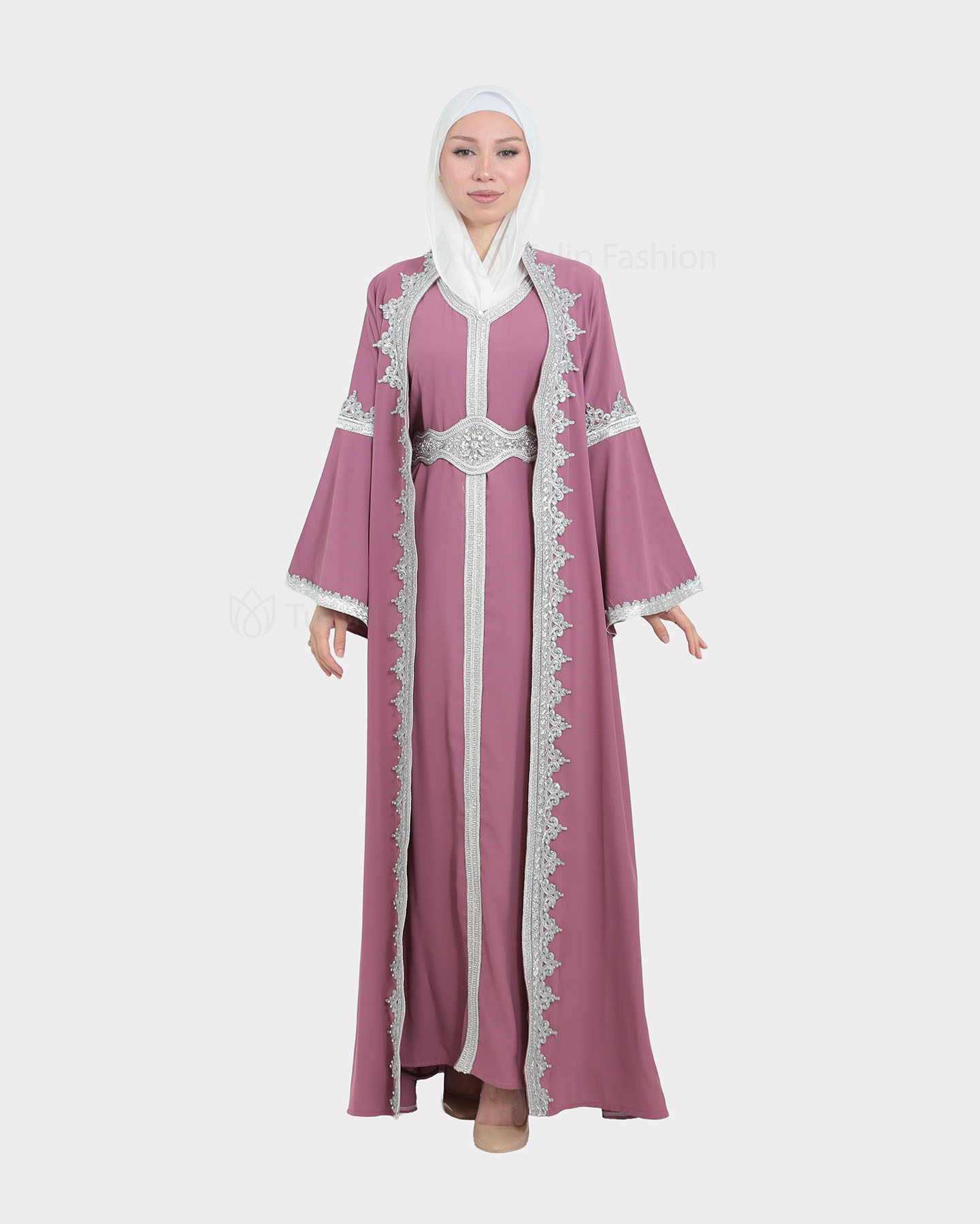 Abaya - Mauve - 7