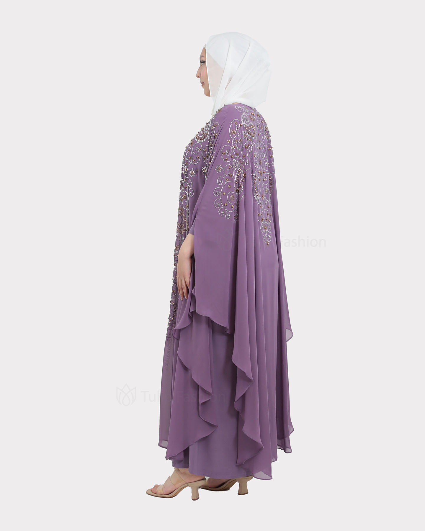 Abaya - Purple - 2