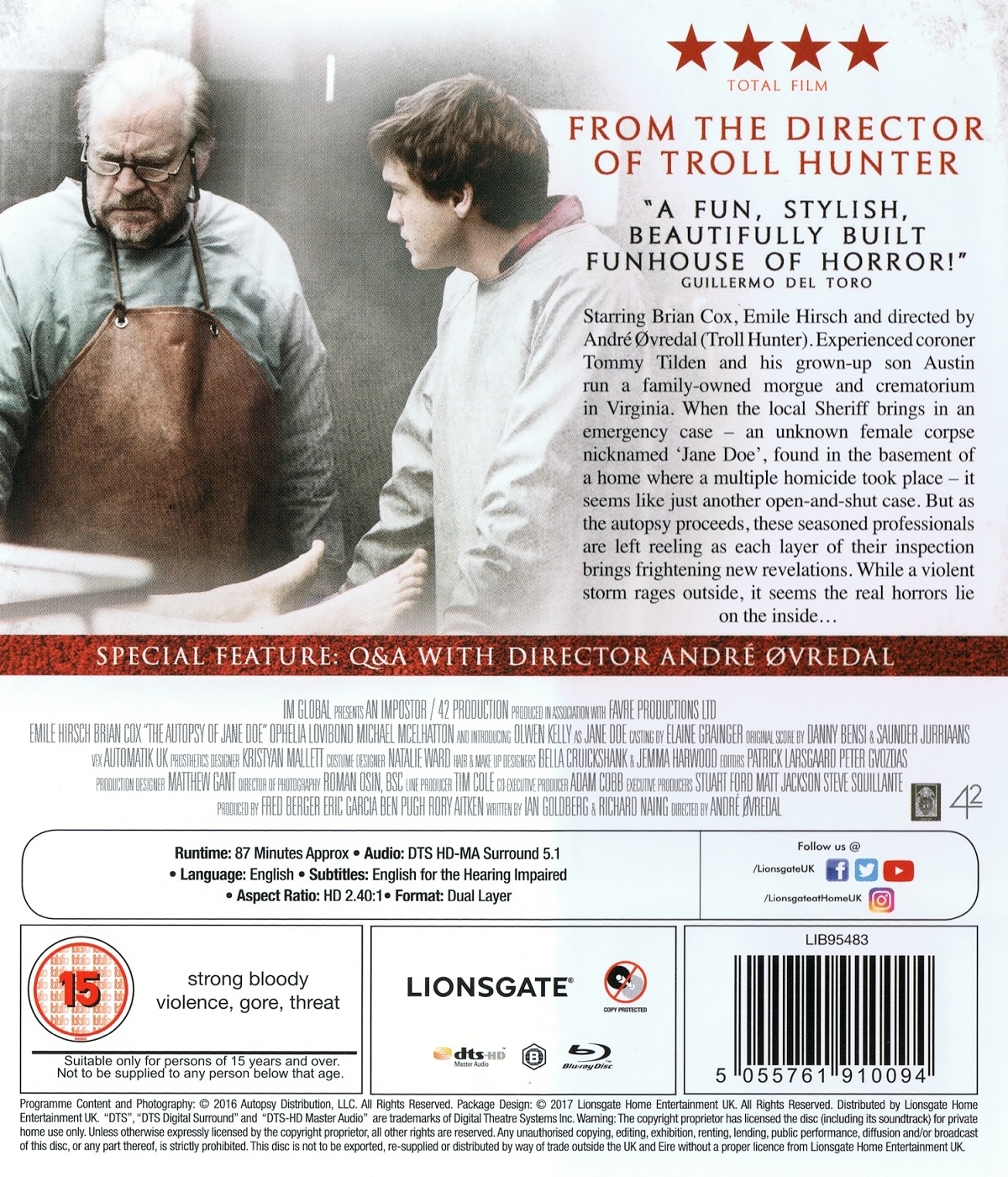 Autopsy Of Jane Doe (ej svensk text) (Blu-ray) - 2