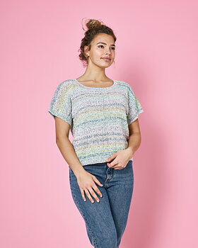 Sommarjumper med struktur - Majacolor/Alberte by Permin 891322PDF