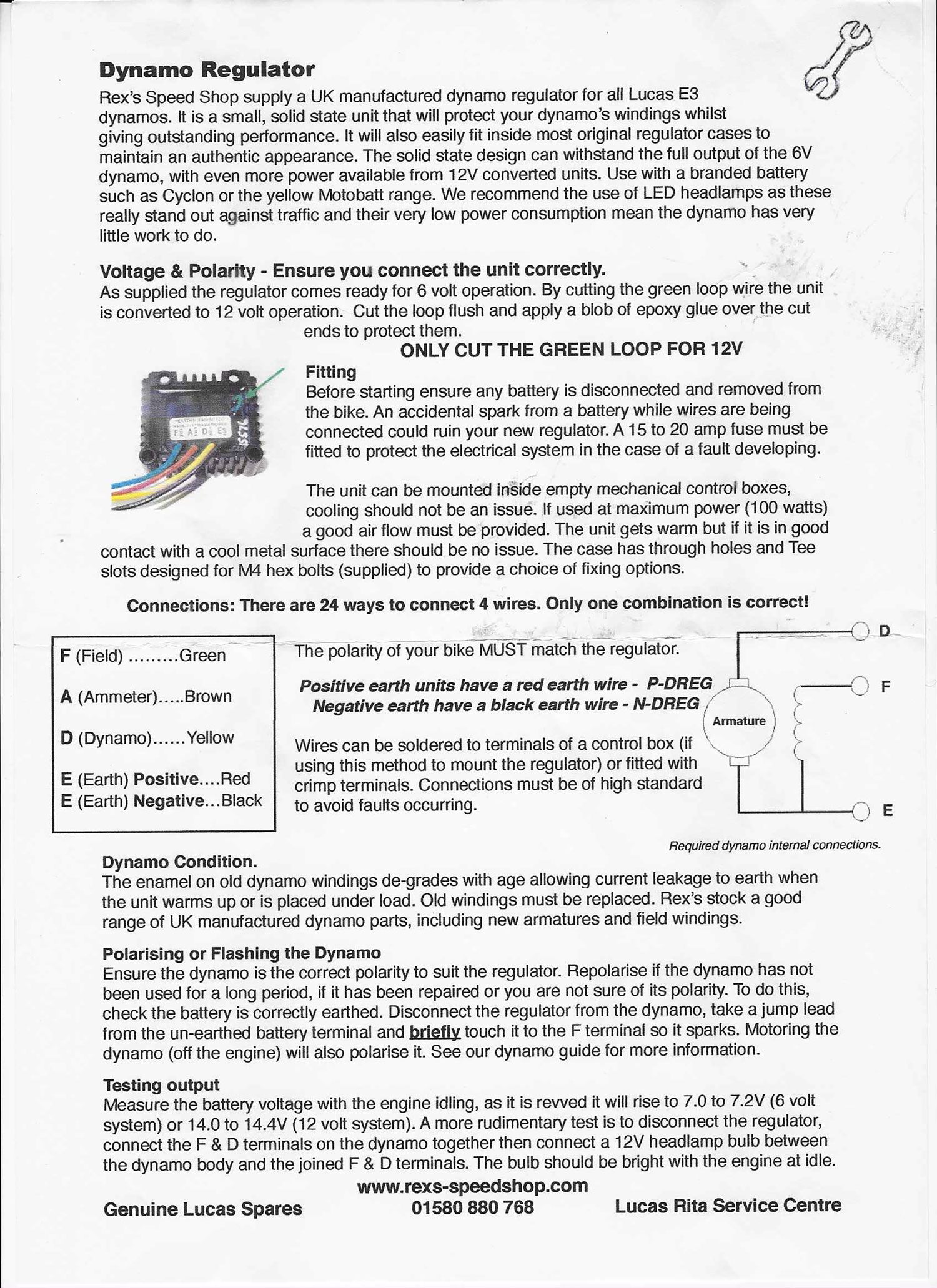 REGULATOR DC 6/12V NEG - 2
