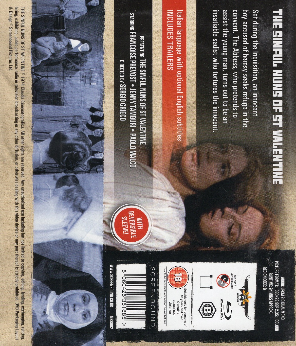 Sinful Nuns of St. Valentine (ej svensk text) (Blu-ray) - 2