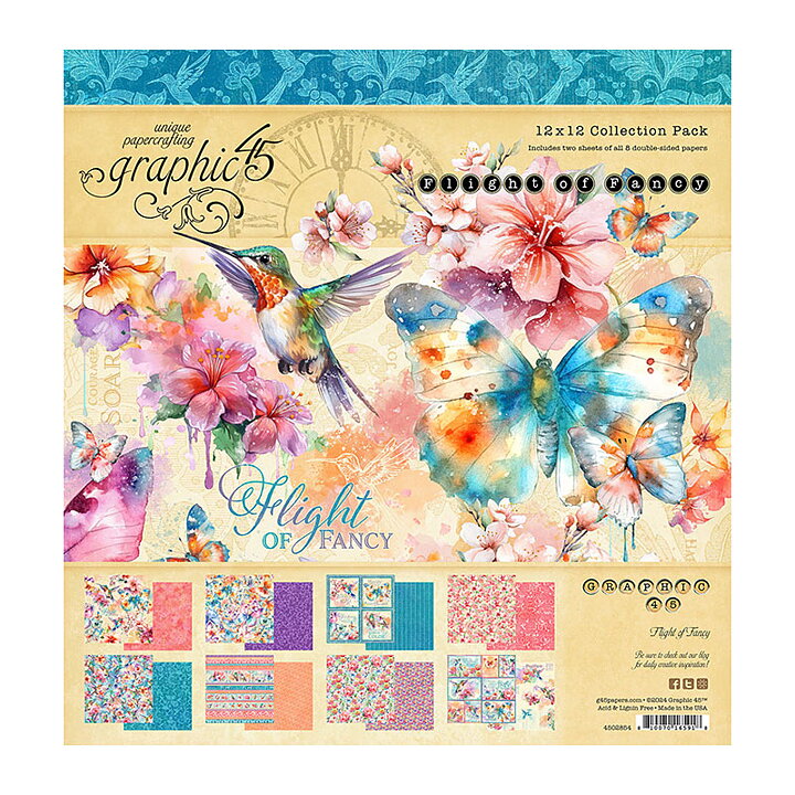 Graphic 45 Paper Pad - Flight of Fancy Collection Pack