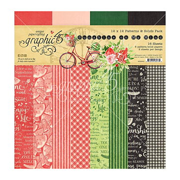 Graphic 45 Paper Pad - Sunshine on my Mind  Patterns & Solids