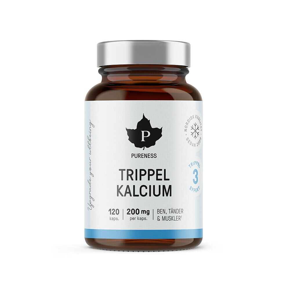 Trippel Kalcium 120 kapslar Pureness