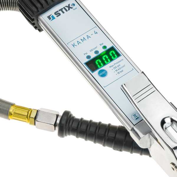 STIX KAMA-4 Pumpklocka för lastbil digital 0-18 bar Tillverkad i Aluminium - 2