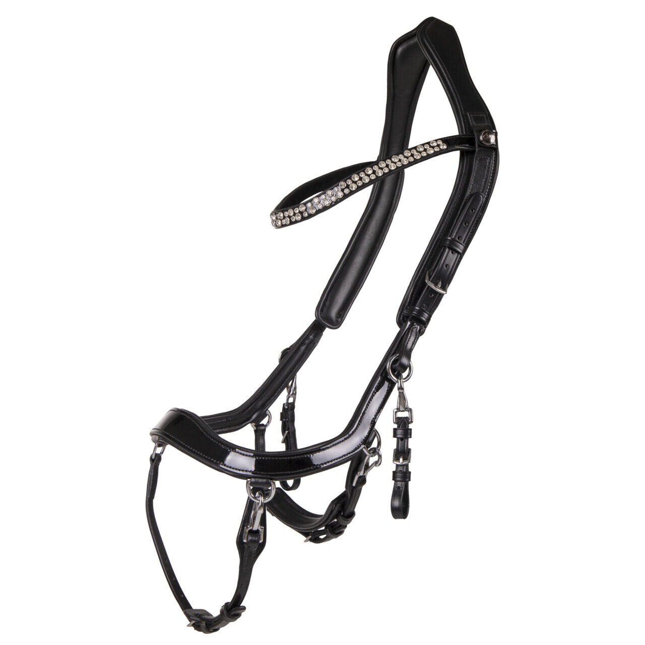 PresTeq FaySport Shine Anatomical Bridle - Black