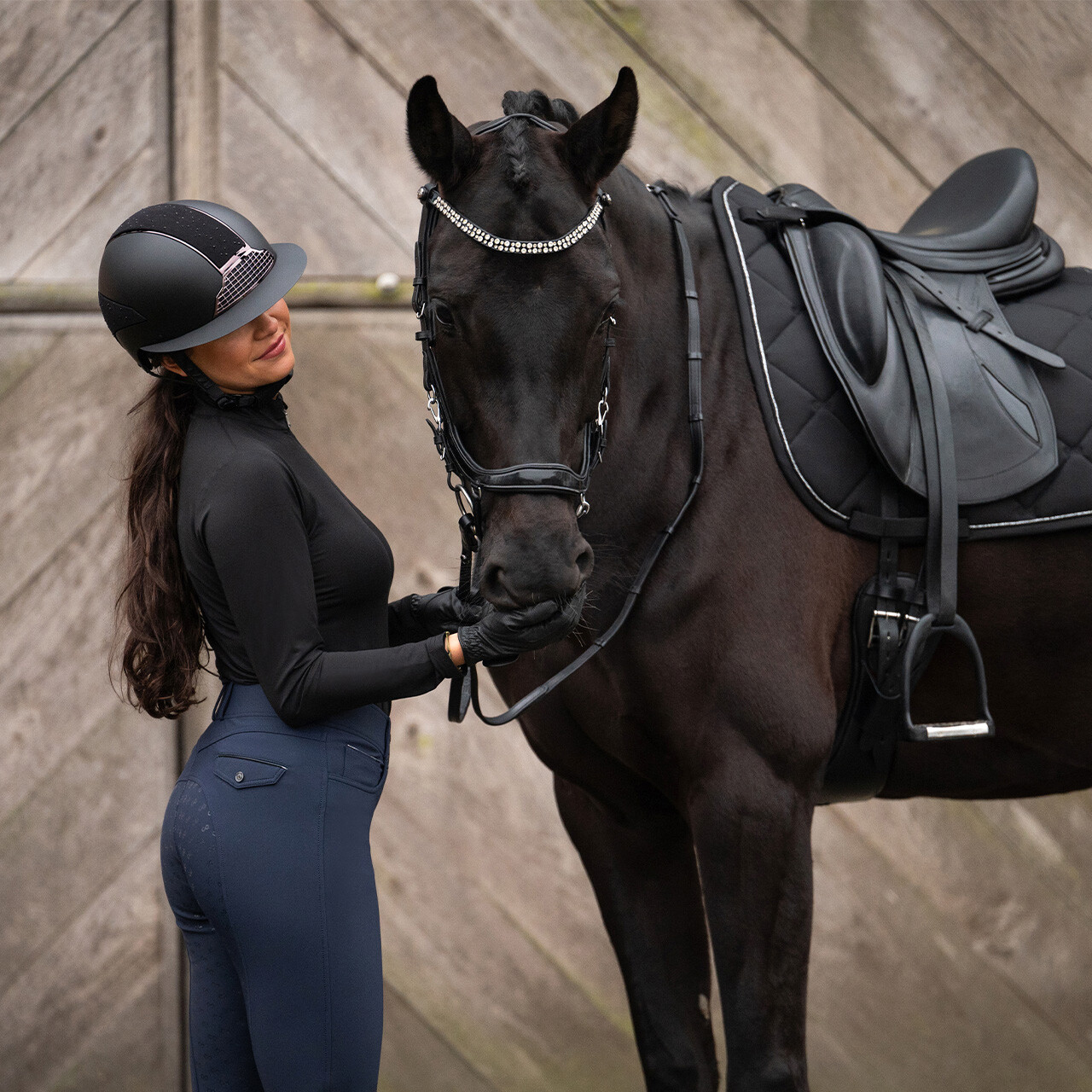 PresTeq FaySport Shine Anatomical Bridle - Black - 6
