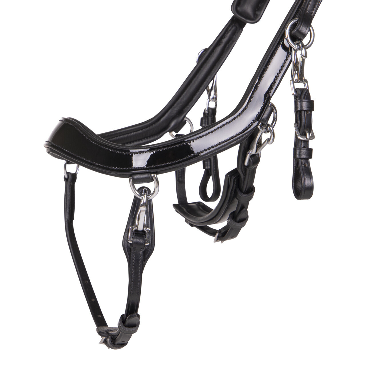 PresTeq FaySport Shine Anatomical Bridle - Black - 3