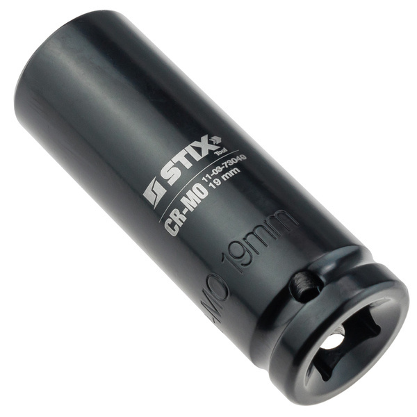 STIX Krafthylsa lång 1/2ˮ 19mm - 2