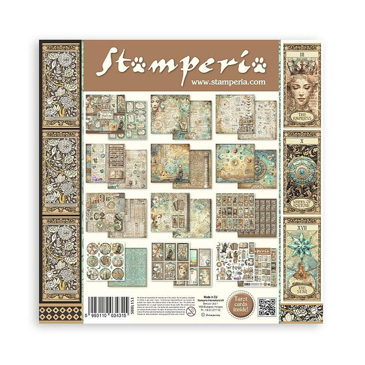 Stamperia Paper Pad  Double Face Sheets - Fortune 