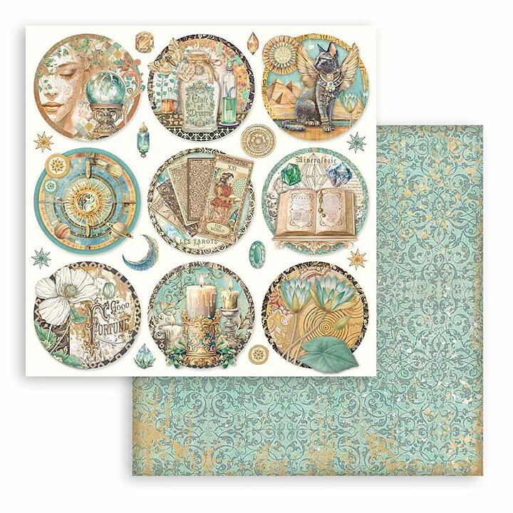 Stamperia Paper Pad  Double Face Sheets - Fortune 