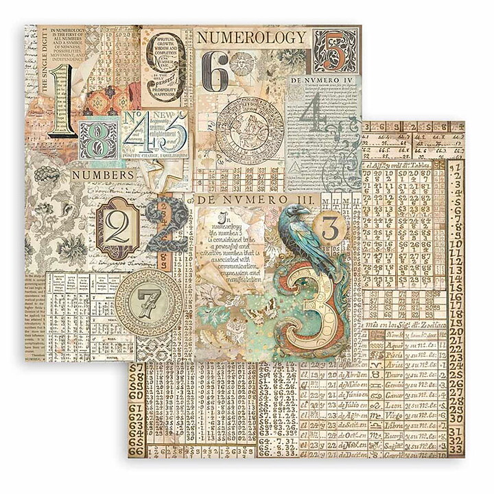 Stamperia Paper Pad  Double Face Sheets - Fortune 
