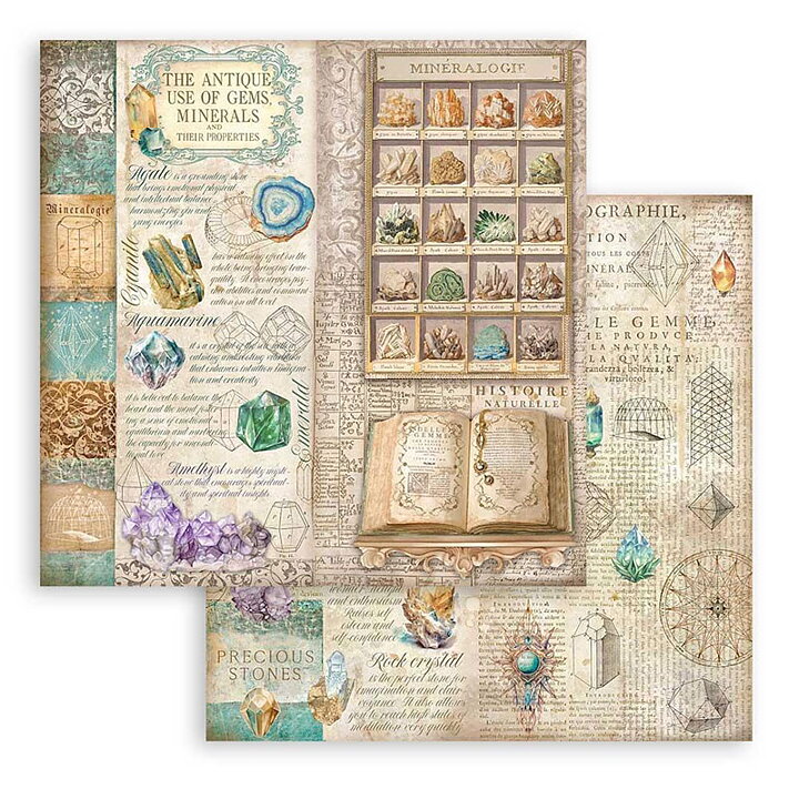 Stamperia Paper Pad  Double Face Sheets - Fortune 