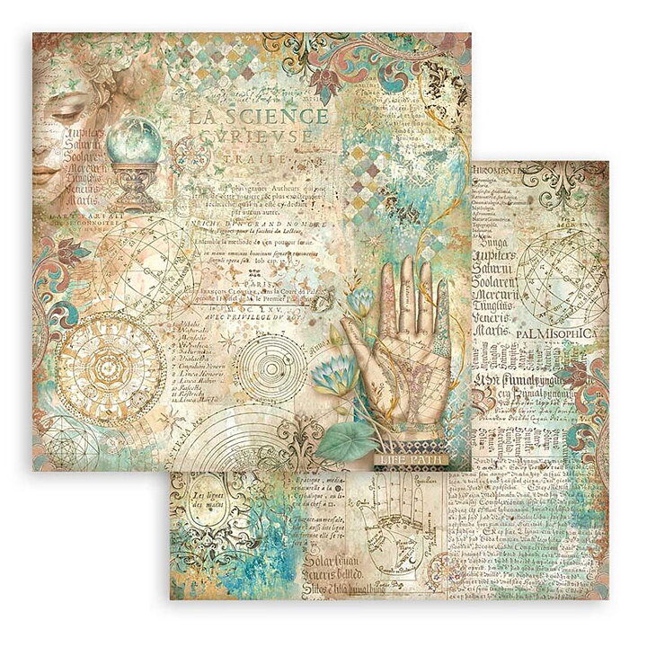 Stamperia Paper Pad  Double Face Sheets - Fortune 