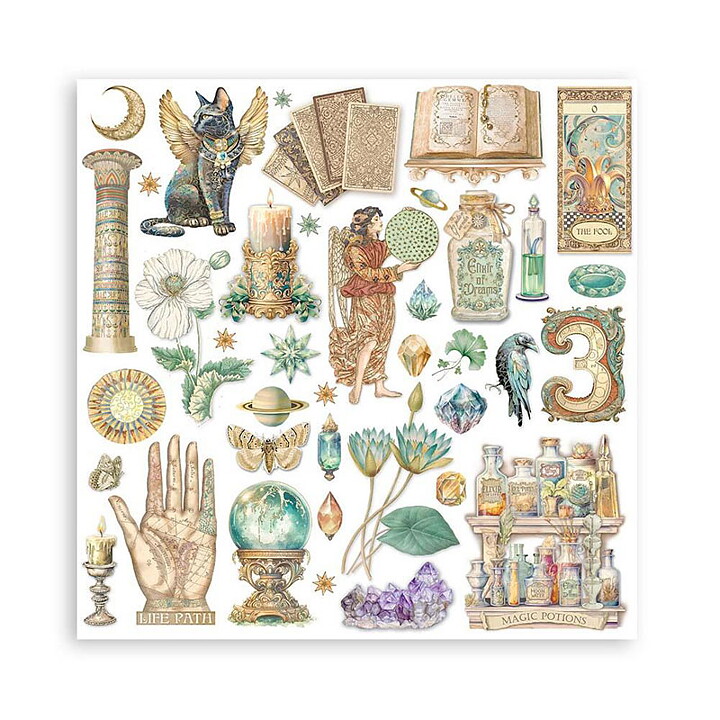 Stamperia Paper Pad  Double Face Sheets - Fortune 