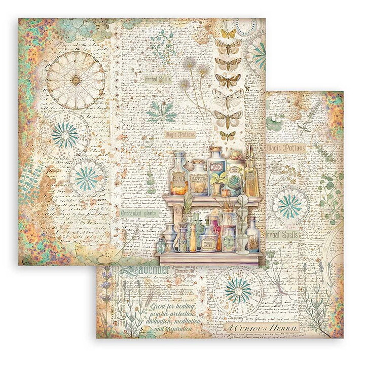 Stamperia Paper Pad  Double Face Sheets - Fortune 