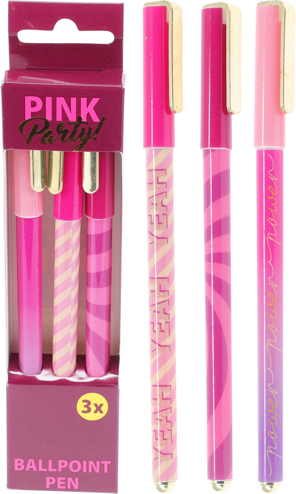 Pennor 3pack - PINK PARTY