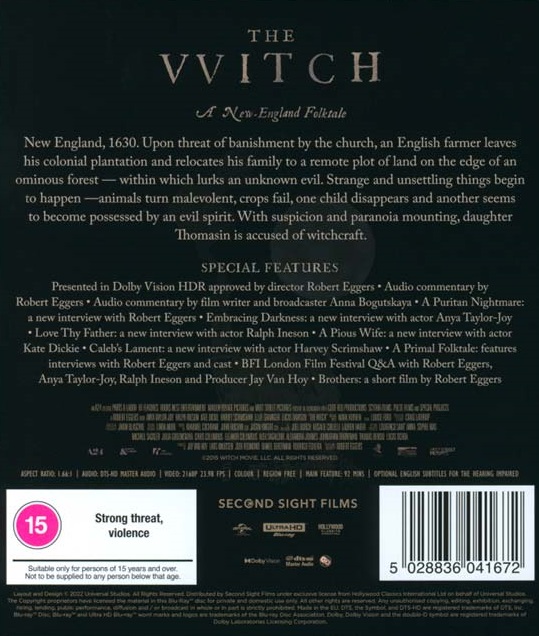 The Witch (ej svensk text) (4K Ultra HD) - 2