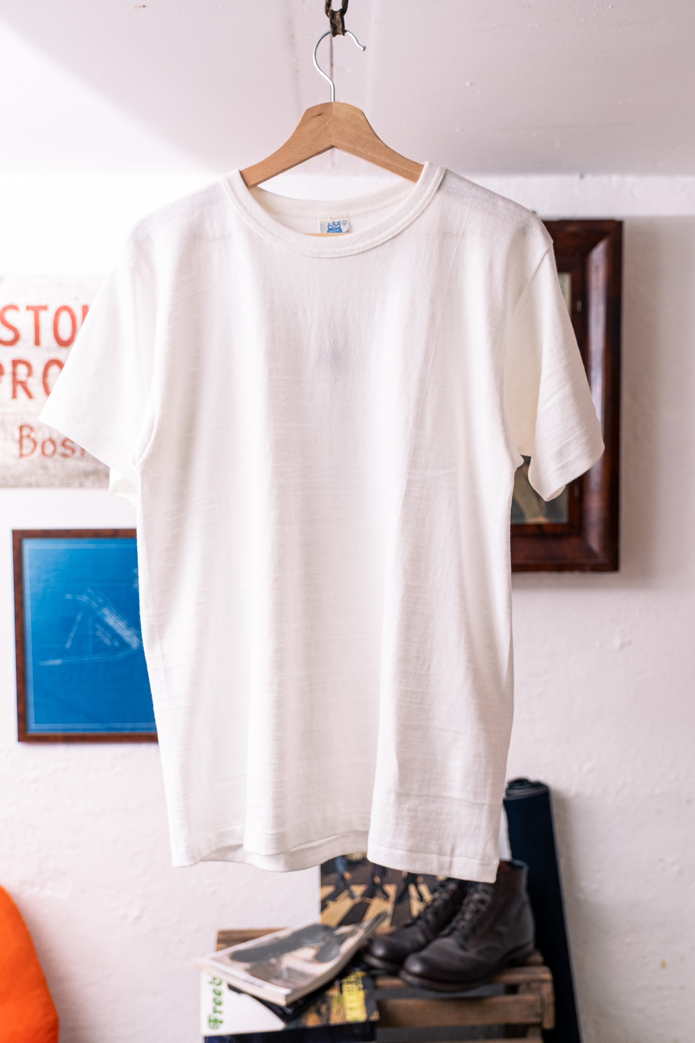 Warehouse X John Gluckow - Standard T Shirt Off White