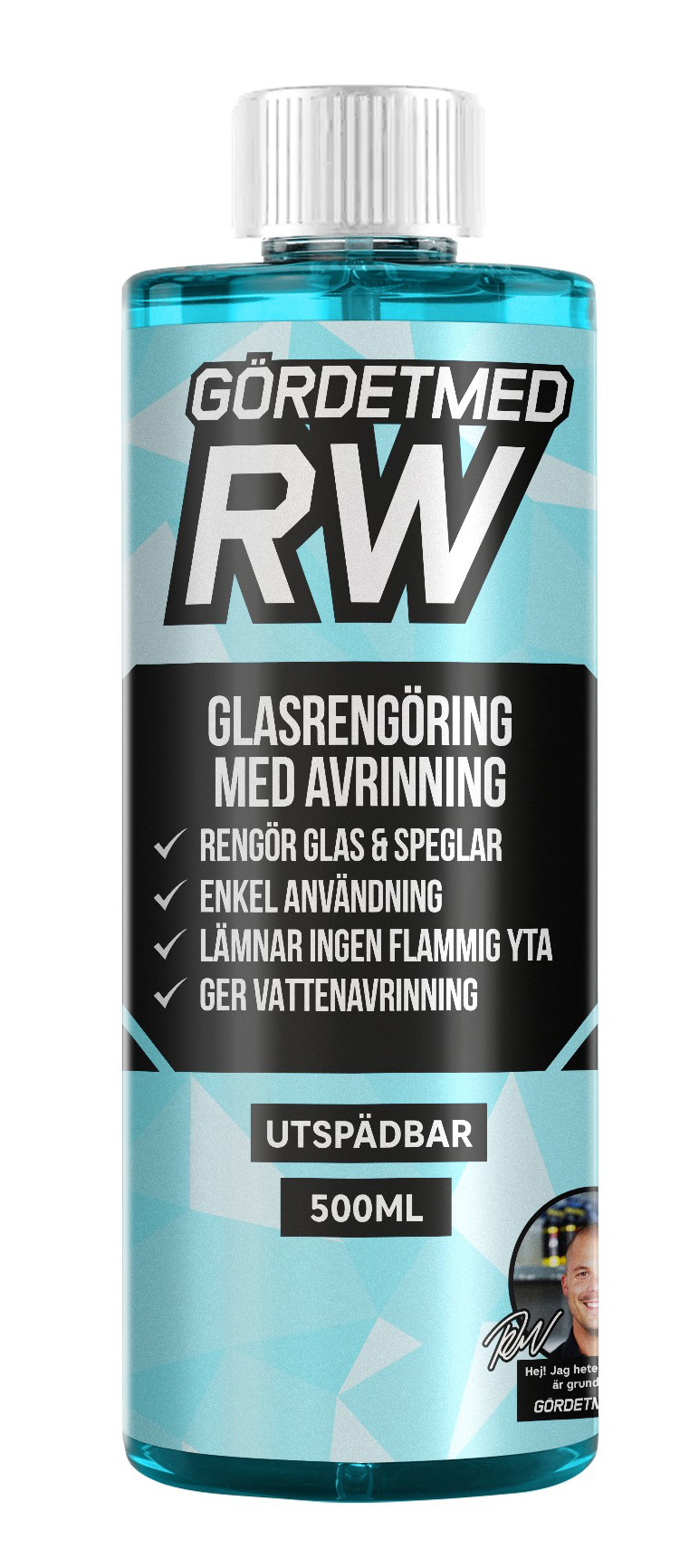 Glasrengöring med avrinning 500ml