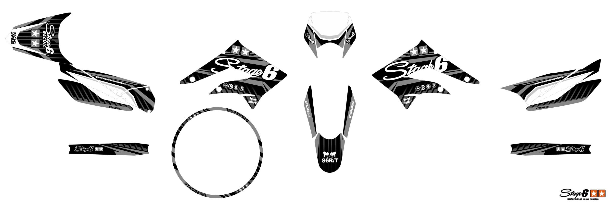 Graphic kit Black - Senda DRD 2011-2017 - 2