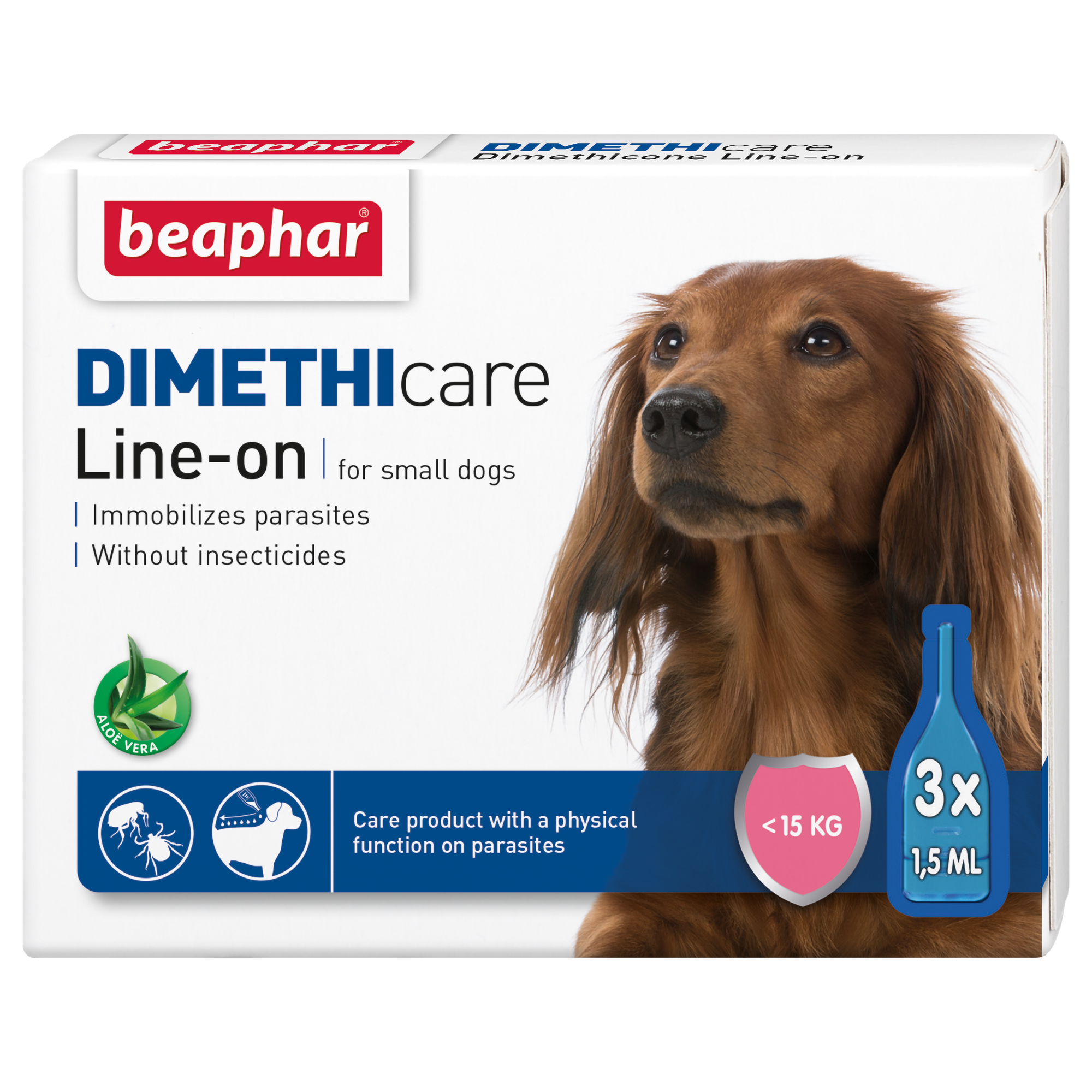 Beaphar Dimethicare Line-on Fästingmedel < 15kg