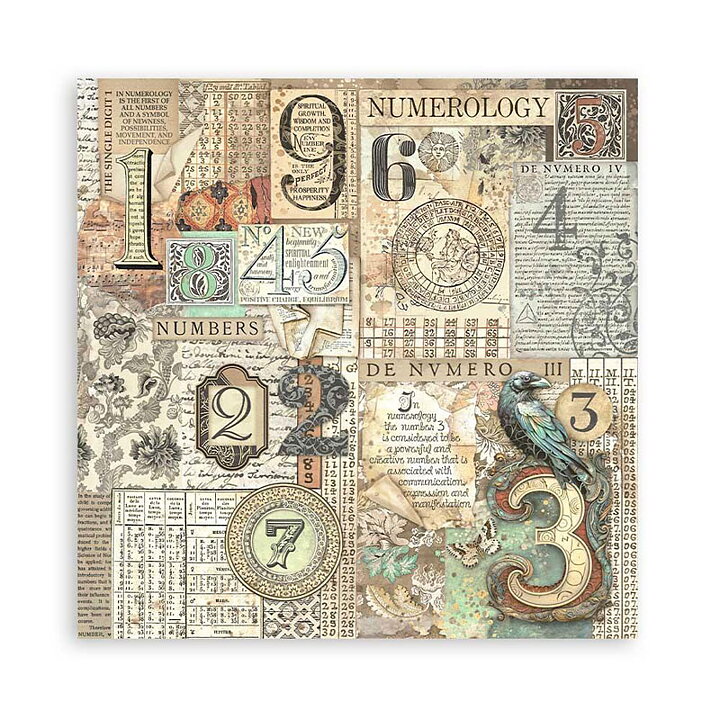Stamperia Paper Pad  Single Sided Sheets - Fortune 