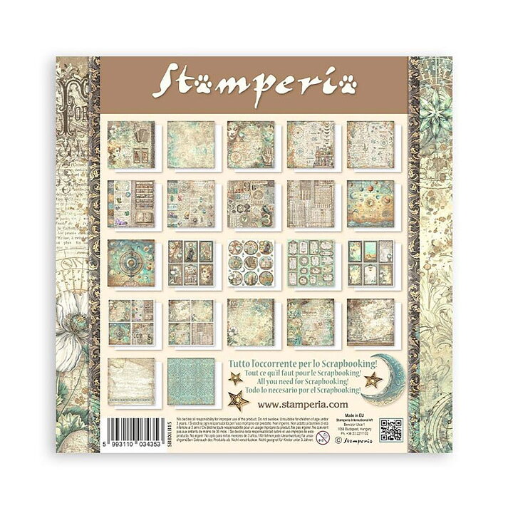 Stamperia Paper Pad  Single Sided Sheets - Fortune 