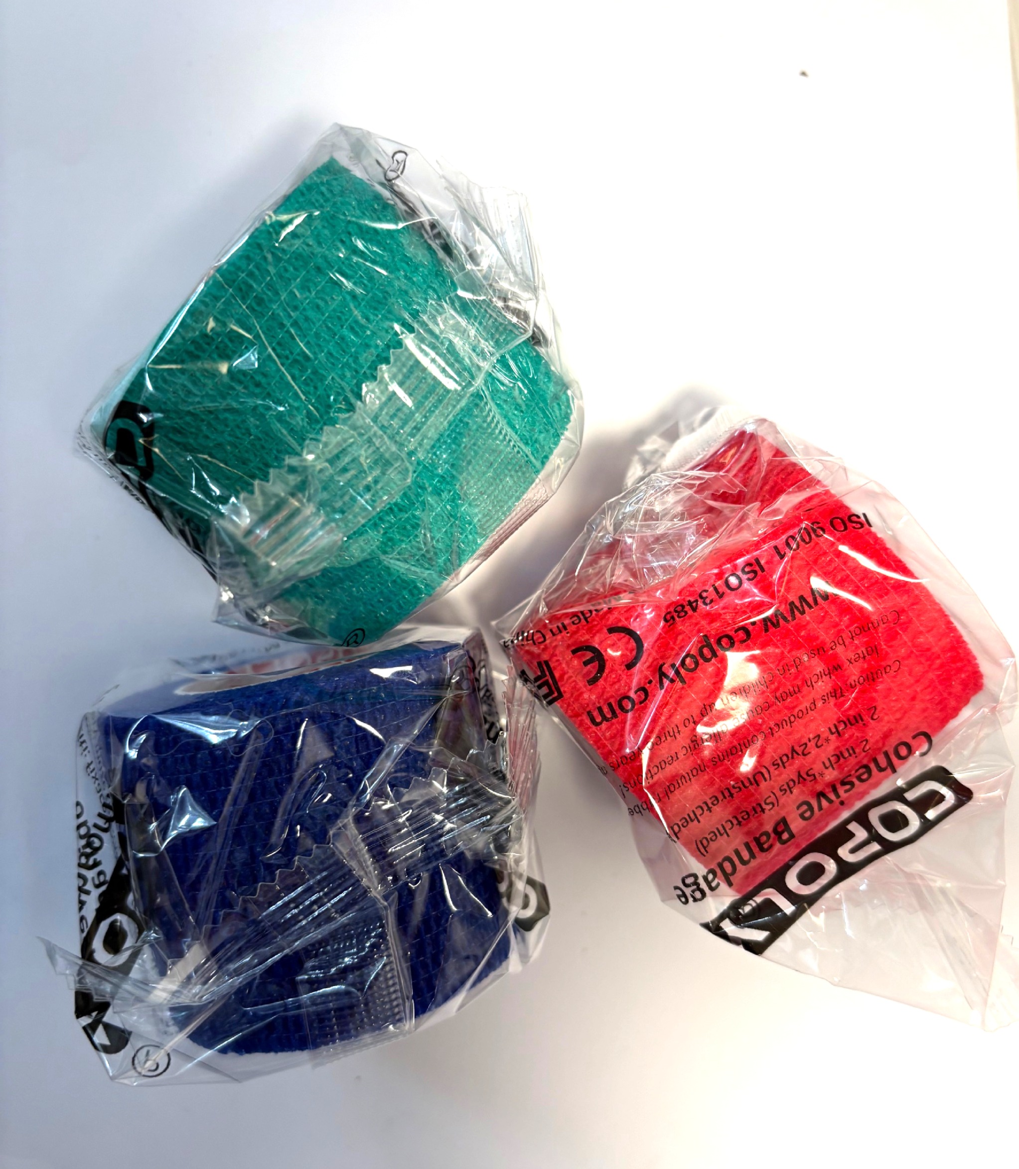 Copoly 5 cm Röd, blå och grön