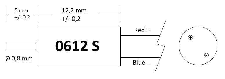 Motor 6x12 - en motoraxel (6V) - 2