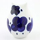 Sylvia Leuchovius (1960s) White Owl with Hand-Painted Blue Decor 14 cm (2)