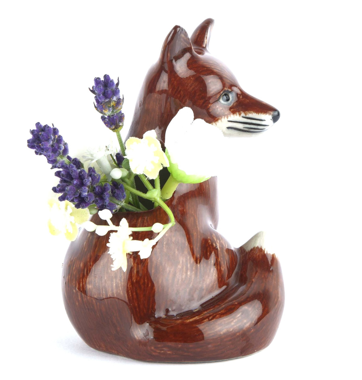 Bud vase Fox, Handmålat stengods från Quail Ceramics - 2