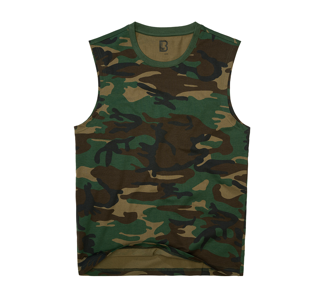 Camo Woodland Sleeveless T-Shirt