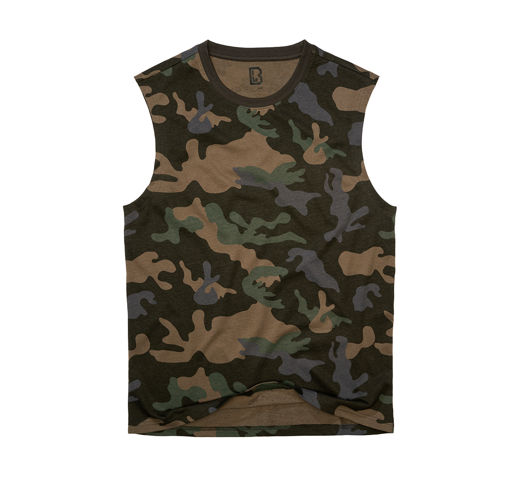 Camo Dark Sleeveless T-Shirt