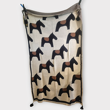 Tassel horse throw
