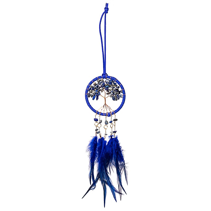 Drömfångare Livets träd, lapis lazuli– ±8x30cm - 2