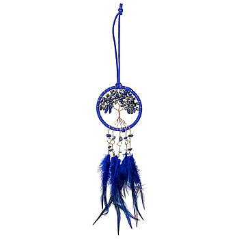 Drömfångare Livets träd, lapis lazuli– ±8x30cm