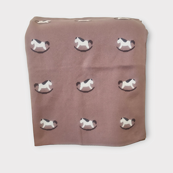Rocking horse baby blanket