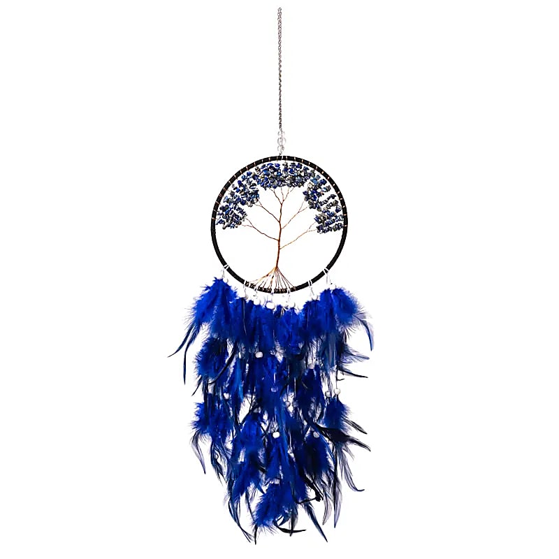 Drömfångare Livets träd,  lapis lazuli – ±16x60cm - 4