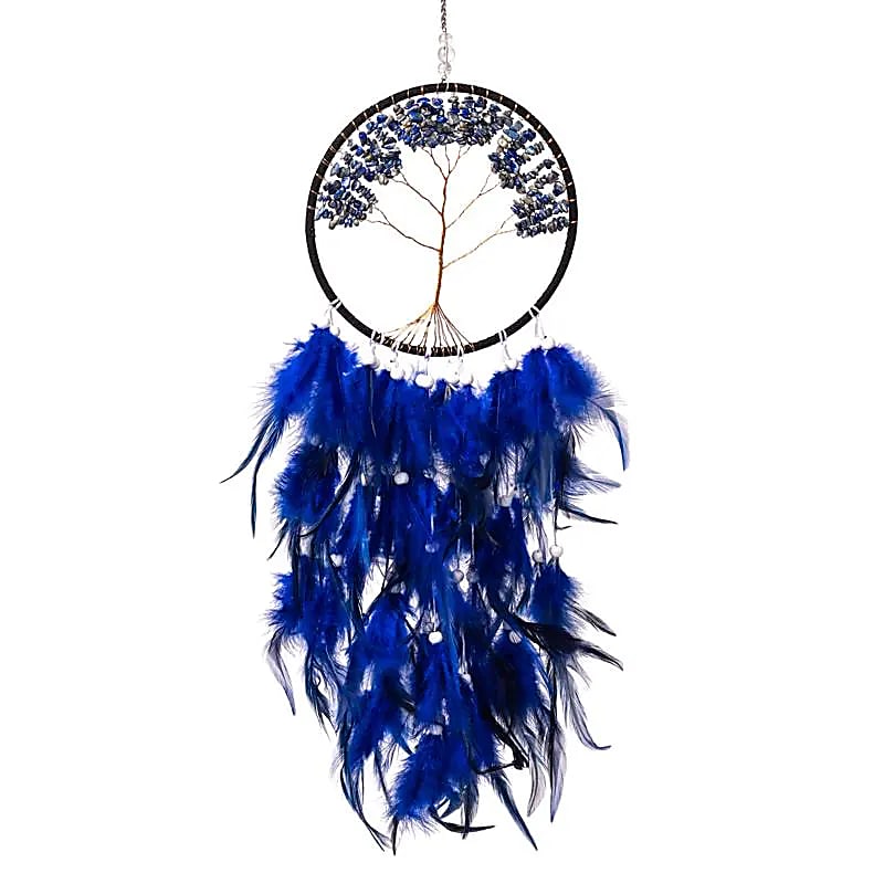 Drömfångare Livets träd,  lapis lazuli – ±16x60cm