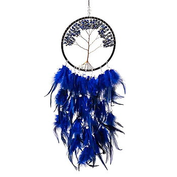 Drömfångare Livets träd,  lapis lazuli – ±16x60cm