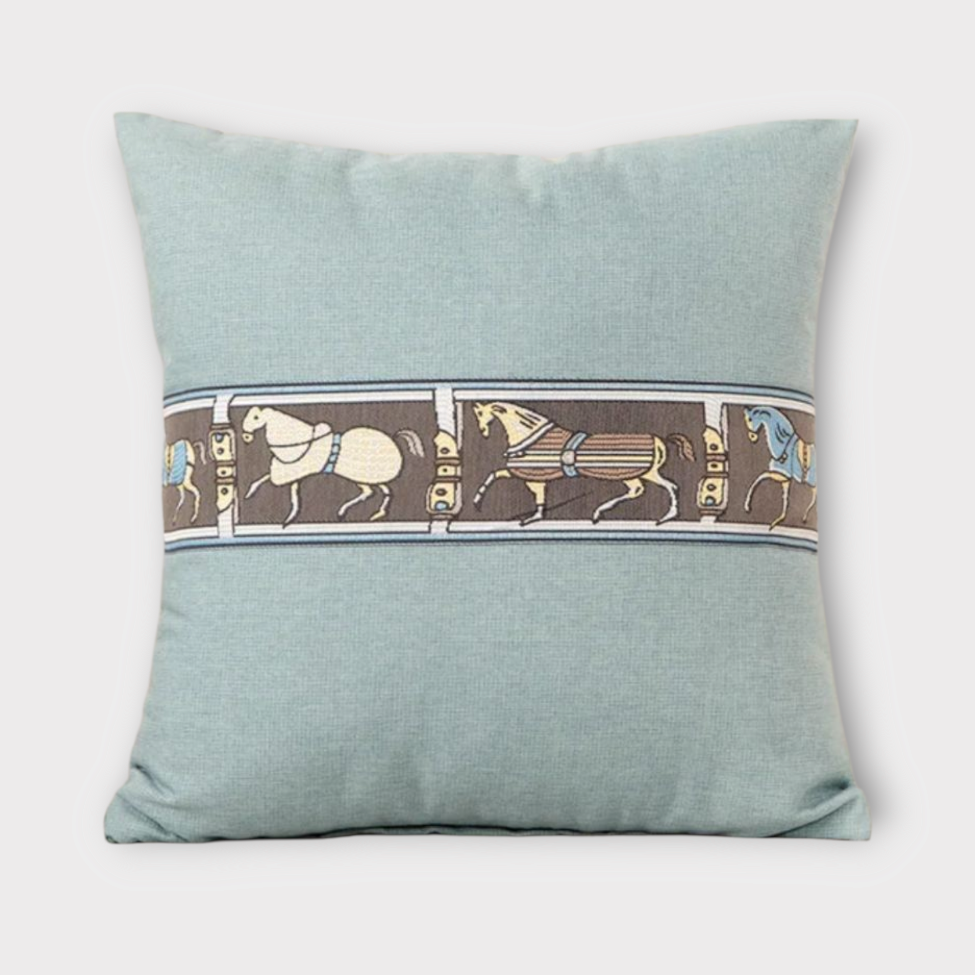 Velvet horse pillowcase - 3