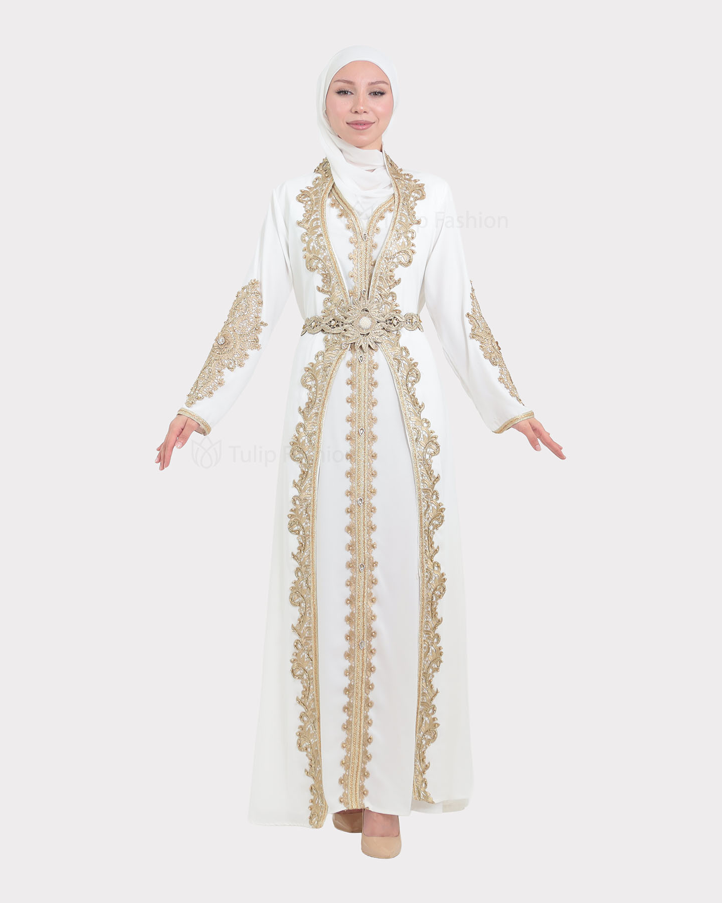 Abaya - White - 3