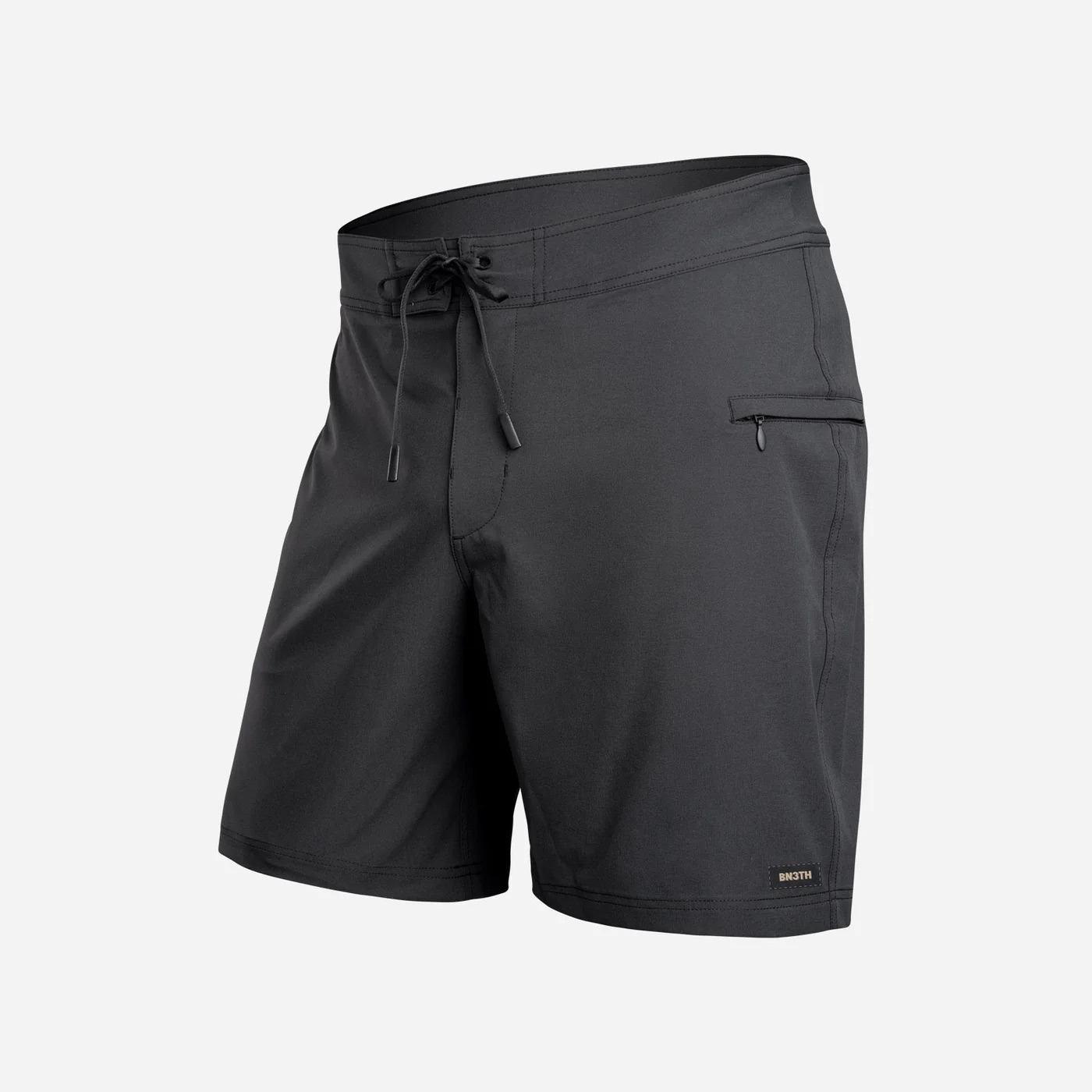 HIGHTIDE BOARDSHORT 2N1 8IN - BLACK
