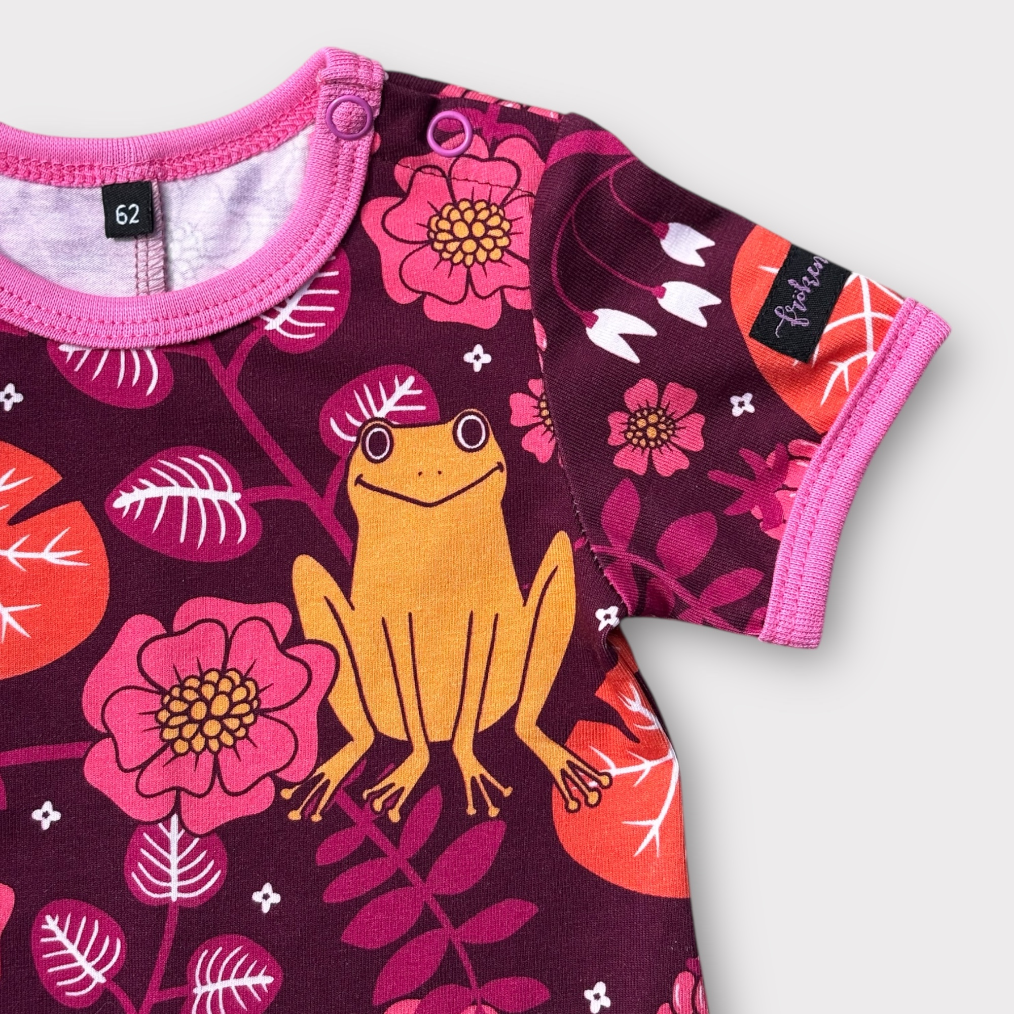 Lekdräkt baby "Små grodorna" cerise