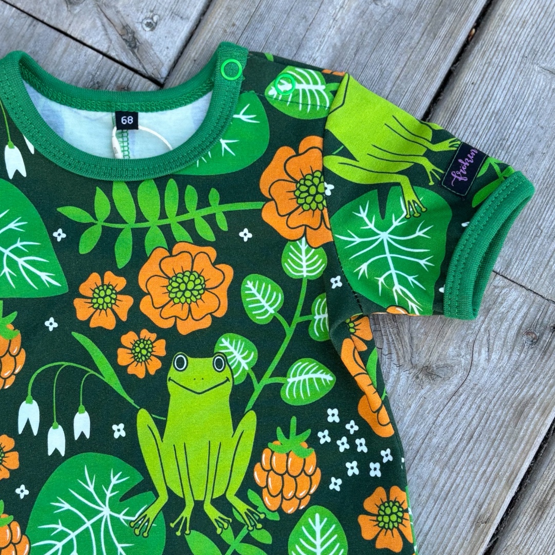 Baby romper Frogs green - 3
