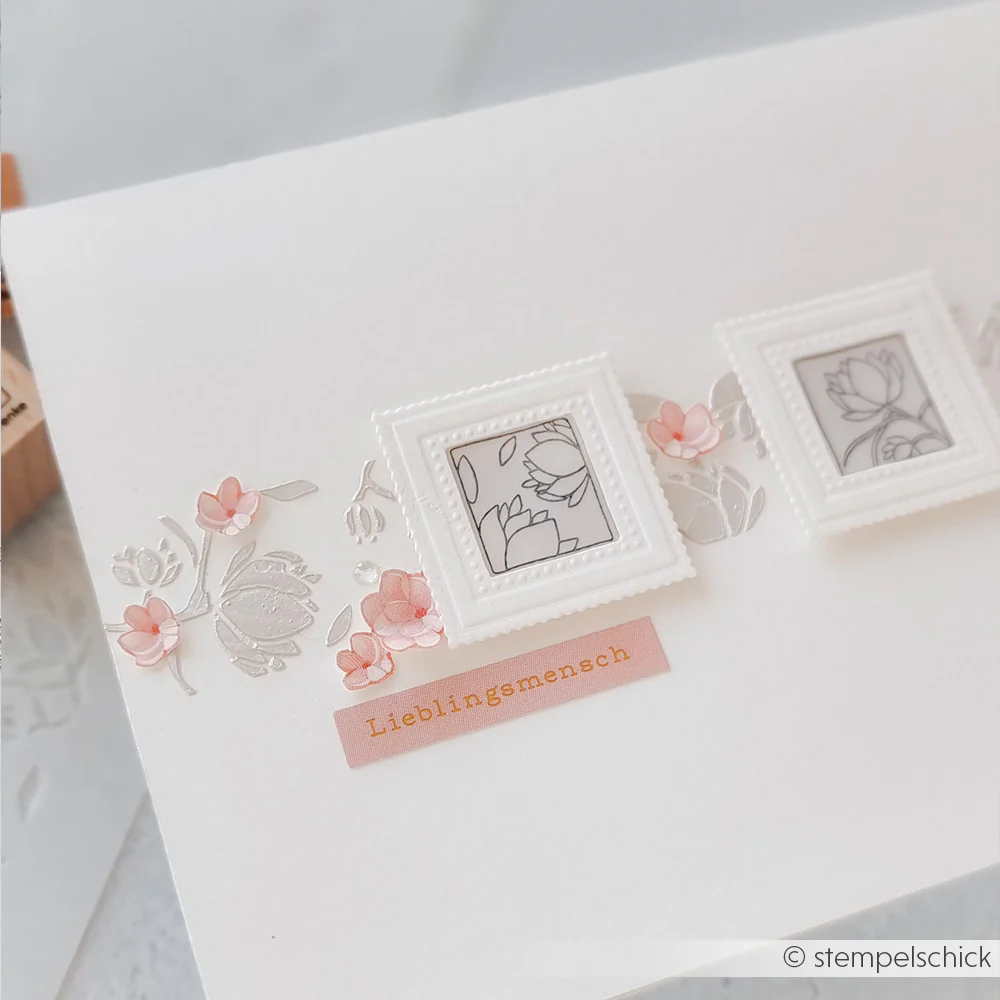 ALEXANDRA RENKE -Wooden stamp 'Flower Ornament 2 Outline' - 3